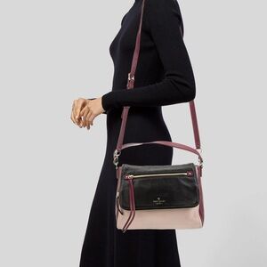 Kate Spade Black and pink Cobble Hill Toddy Purse